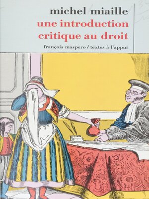 cover image of Une introduction critique au droit